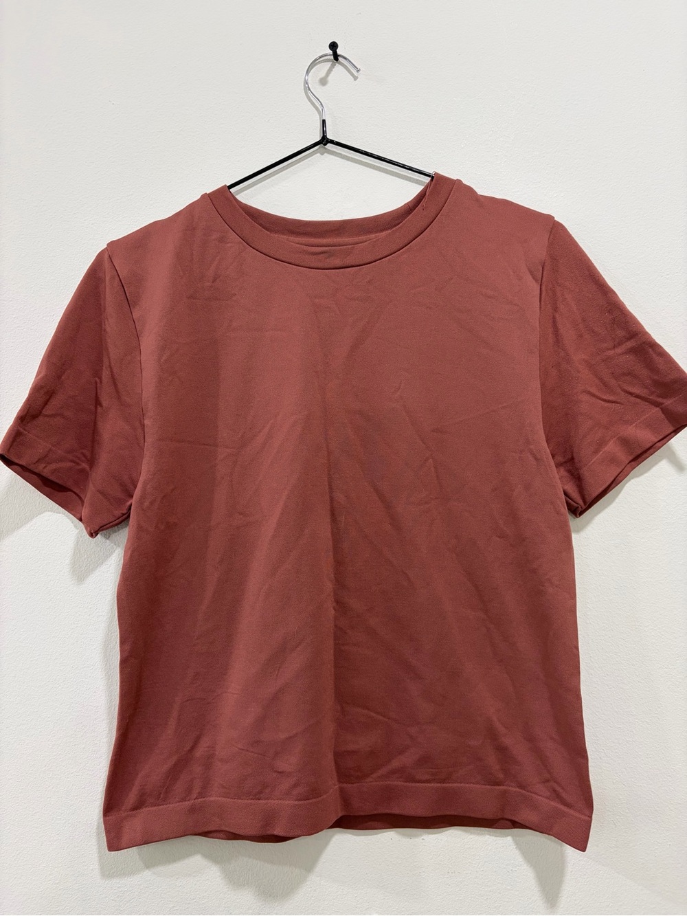 a new day Short Sleeve Stretchy Crew Tee - Rosewood
